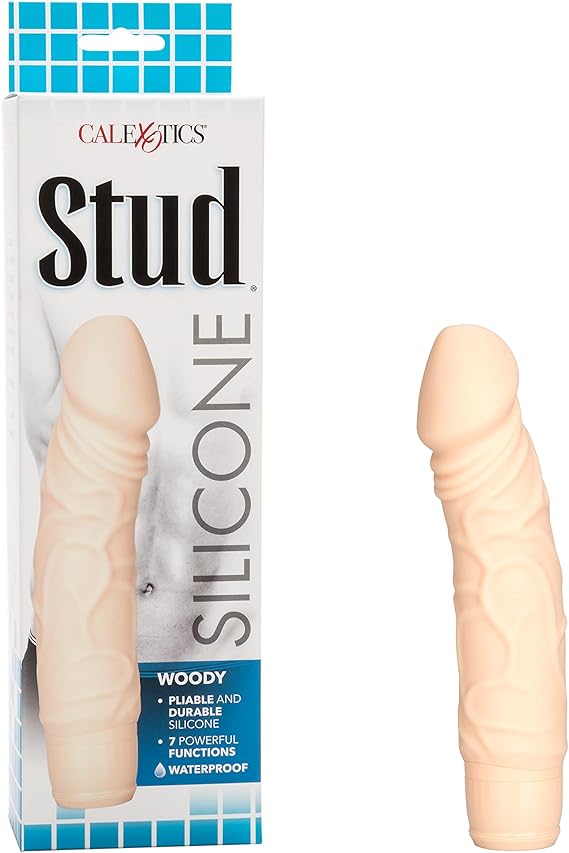 JUGUETES - STUD SILICONE WOODY VANILA 7 FUNCTIONS