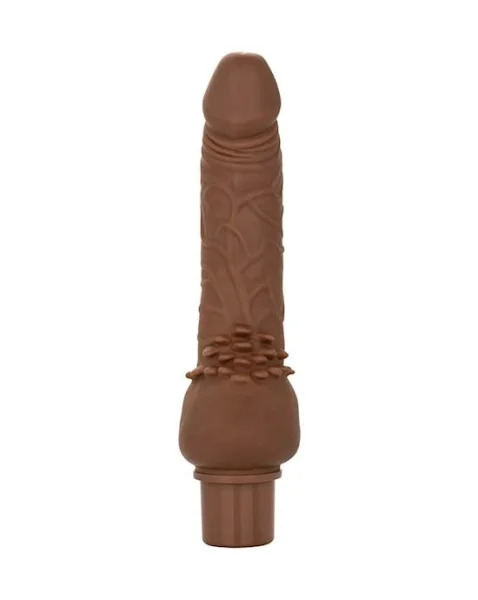 JUGUETES - STUD RECHARGEABLE POWER -BROWN CLITERRIFIC 12 FUNCTIONS