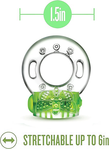 JUGUETES - PLAY WITH ME AROUSER VIBRATING C-RING - GREEN