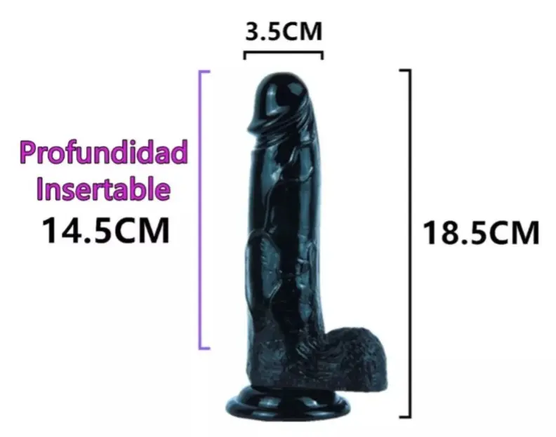 JUGUETES - DILDO CONSOLADOR GRANDE VENTOSA NEGRO2.webp