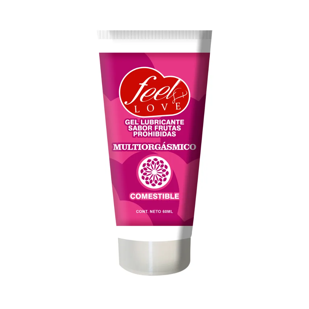 Feel Love Caja 60ml 2026 Lubricante Multiorgasmico Frutas comestible.webp