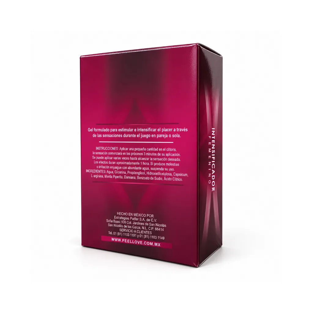 Feel Love Intensificador Femenino clitoris vagina orgasmos Caja 4.webp