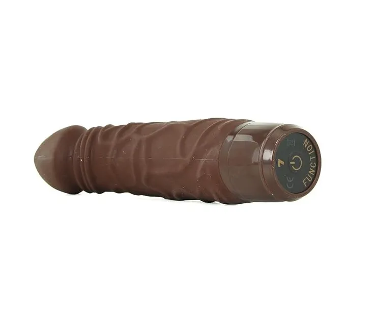 JUGUETES - STUD SILICONE WOODY BROWN 7 FUNCTIONS (4).webp