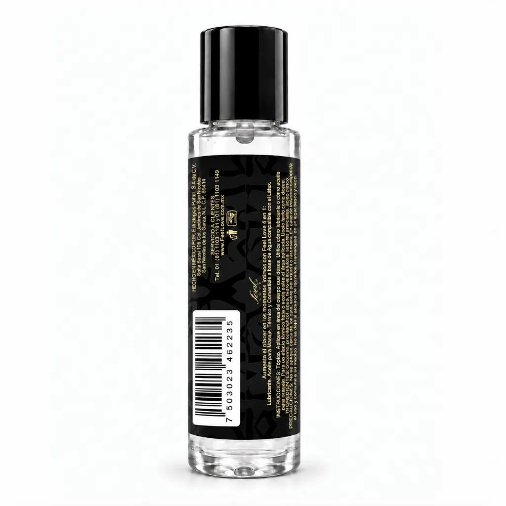 Feel Love Lubricante Aceite 4EN1 60ML Termico Comestible Digital 26 Piña Colada LADO.webp