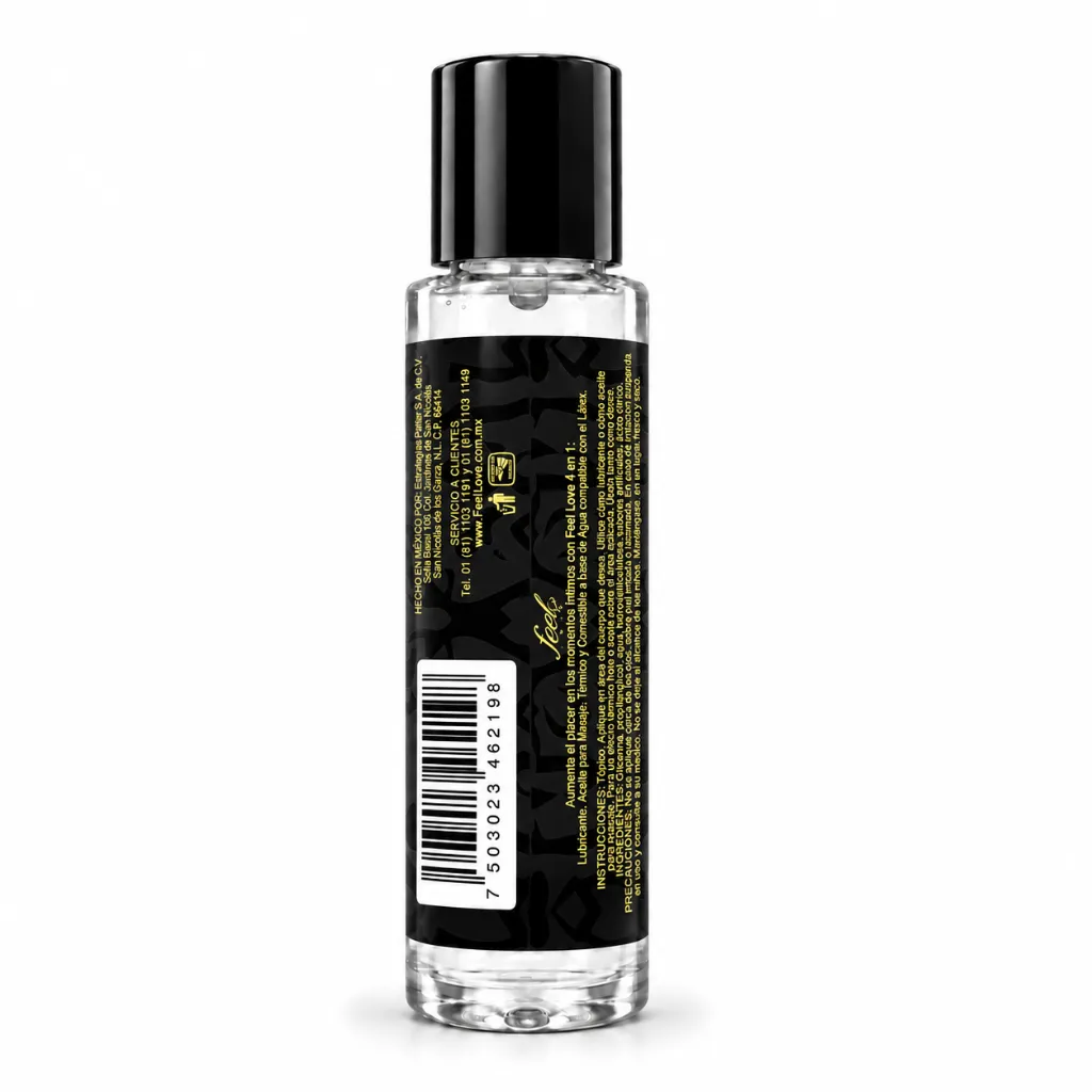 Feel Love Lubricante Aceite 4EN1 60ML Termico Comestible Digital 26 Platano LAdo.webp