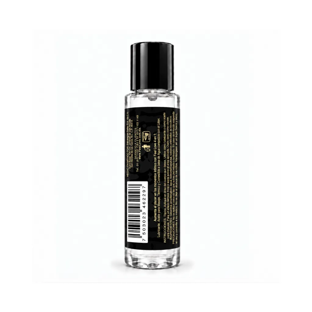 Feel Love Lubricante Aceite 4EN1 30ML Termico Comestible Digital 26 Platano REVERSO.webp