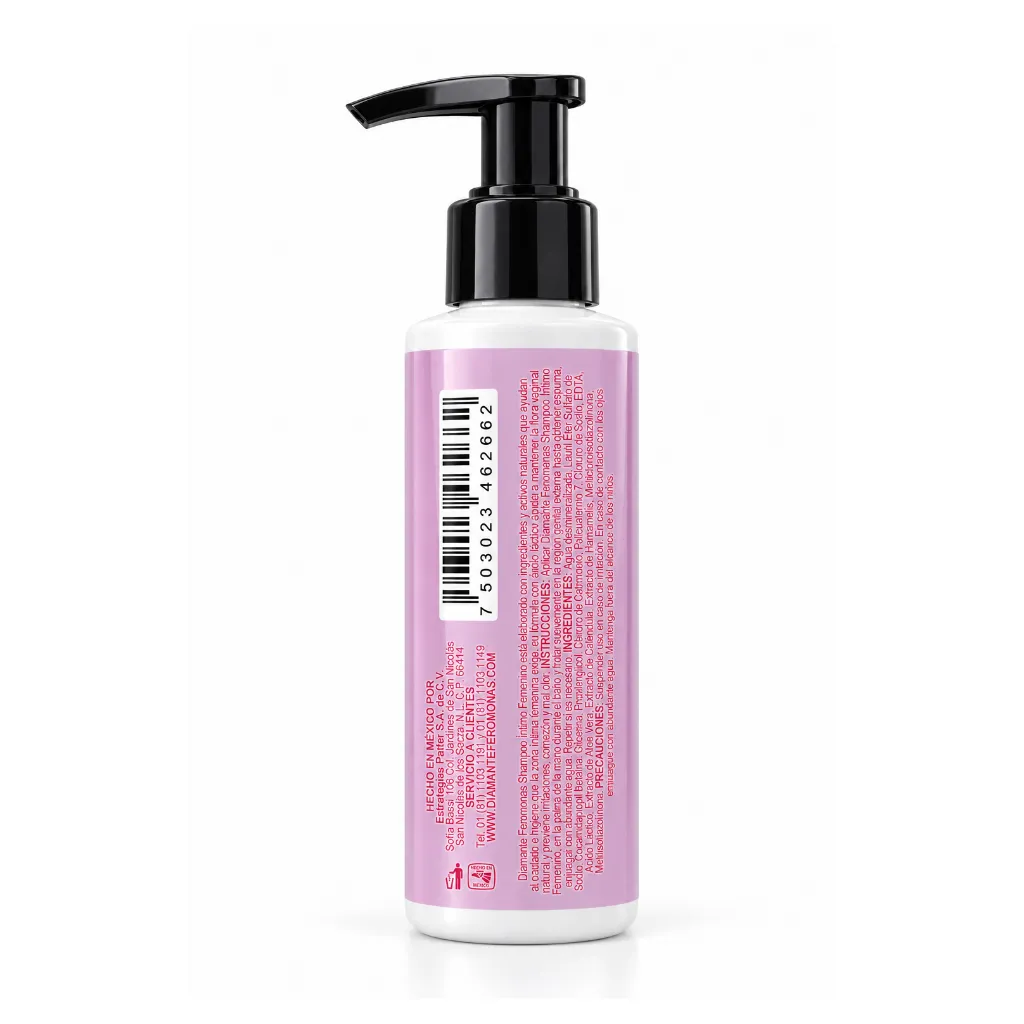 Diamante Feromonas Shampoo Intimo Femenino PH Limpieza Digital 26 REVERSO.webp