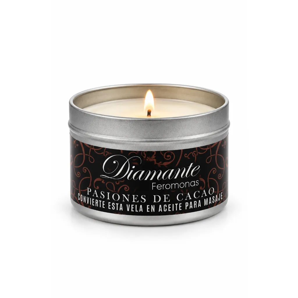 Diamante Feromonas Velas Aceite Masaje Pasiones de Cacao Digital 26 4oz.webp