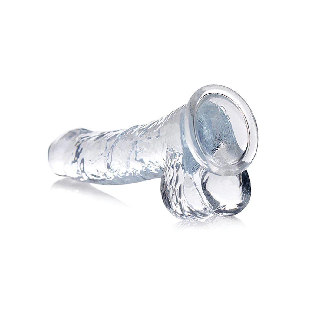 JUGUETES - JOCK C-THRU 8" DONG WITH BALSS CLEAR