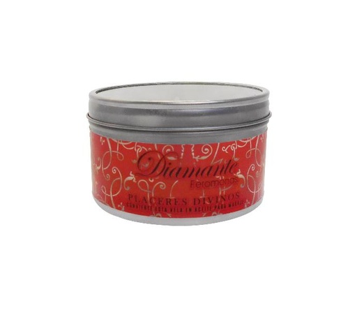 [V-PDIV-8] Vela para Masaje Feromonas 8oz. PLACERES DIVINOS