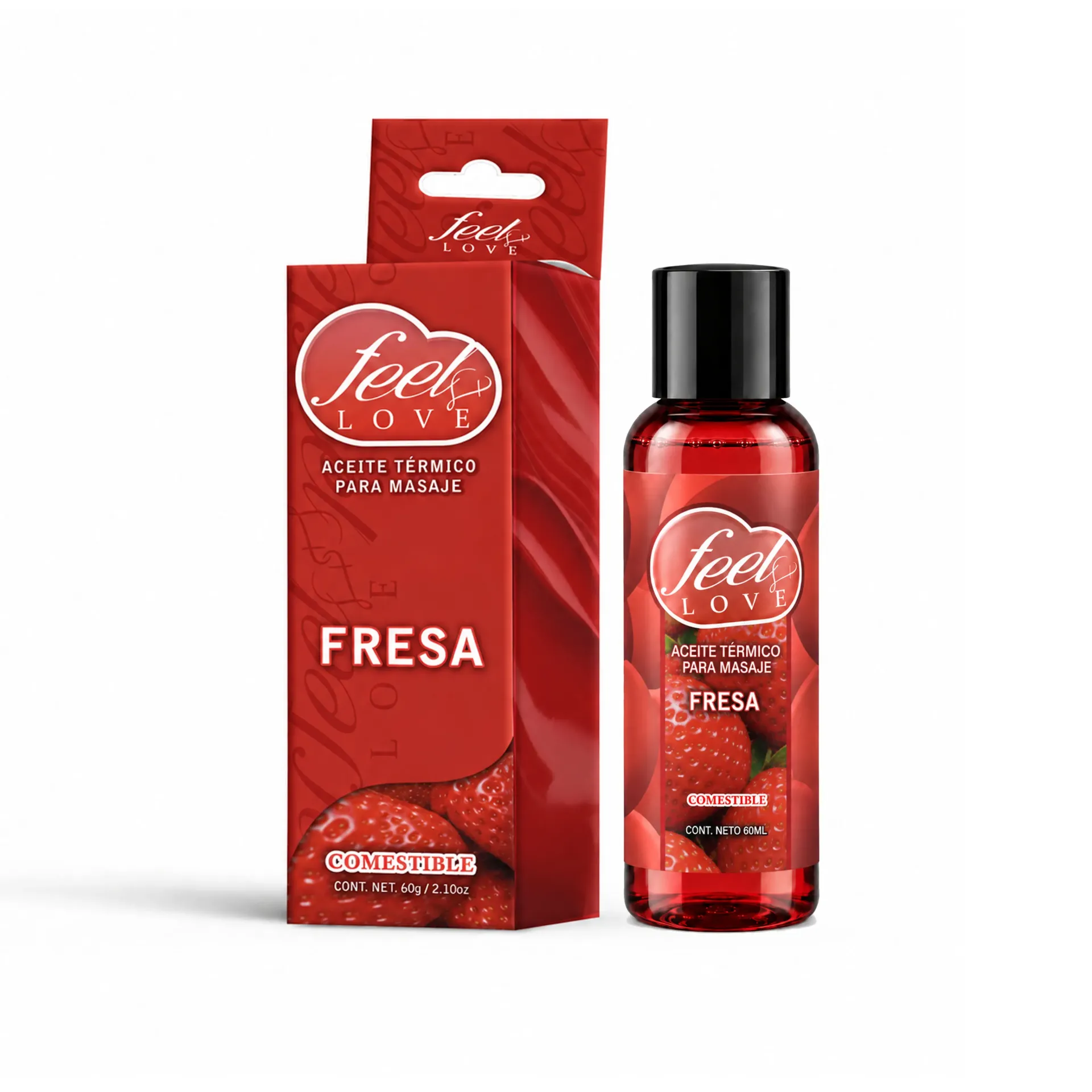 Aceite Térmico Feel Love Fresa 60ml
