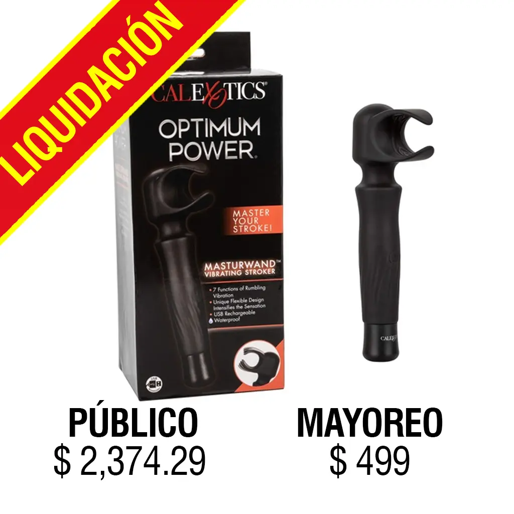 JUGUETES - OPTIMUM POWER MASTUWAND VIBRATING STRONGER