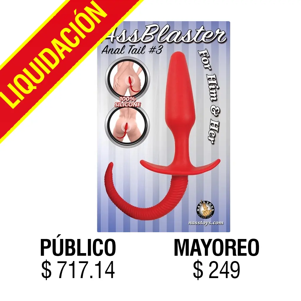 JUGUETES - ASS BLASTER ANAL TRAIL # 3 RED