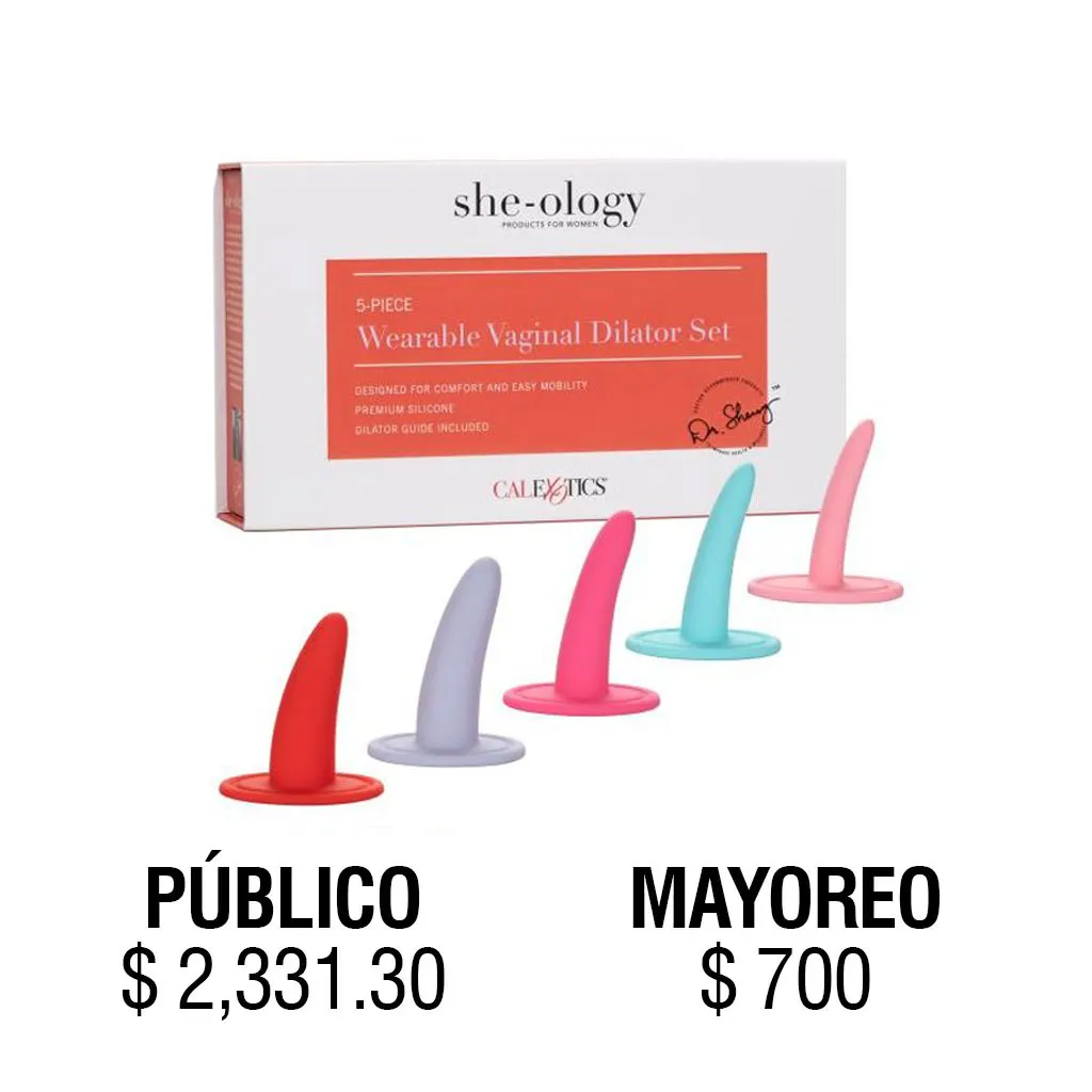 [SE-1338-30-3] JUGUETES - SHE-OLOGY SET DE DILATADOR VAGINAL PORTÁTIL