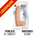 JUGUETES - HOME GROWN COCK CURVE VANILLA 8"