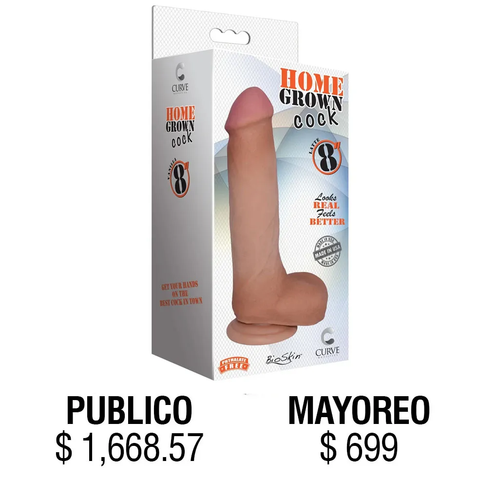 JUGUETES - HOME GROWN COCK LATTE 8"