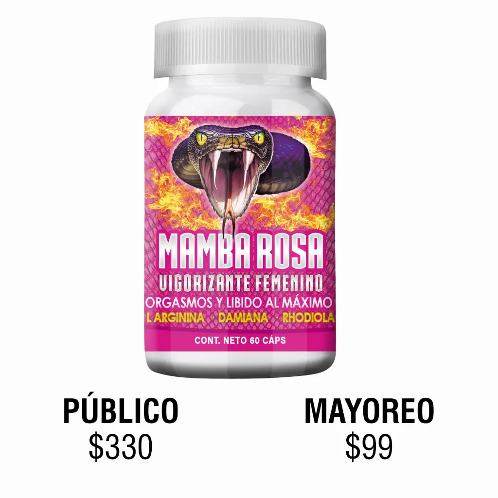 Mamba ROSA Vigorizante para MUJER 60caps
