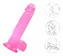 JUGUETES - DILDO CONSOLADOR GRANDE VENTOSA PINK