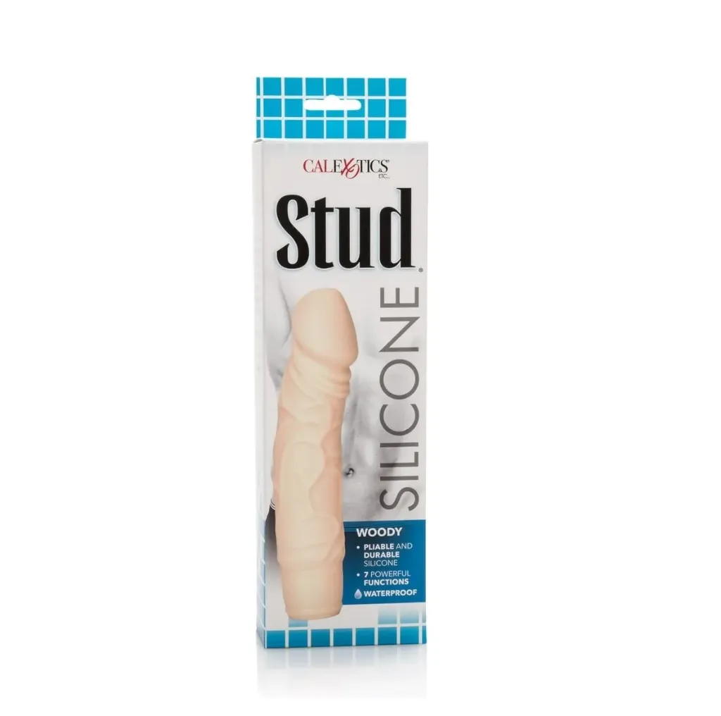 JUGUETES - STUD SILICONE WOODY VANILA 7 FUNCTIONS