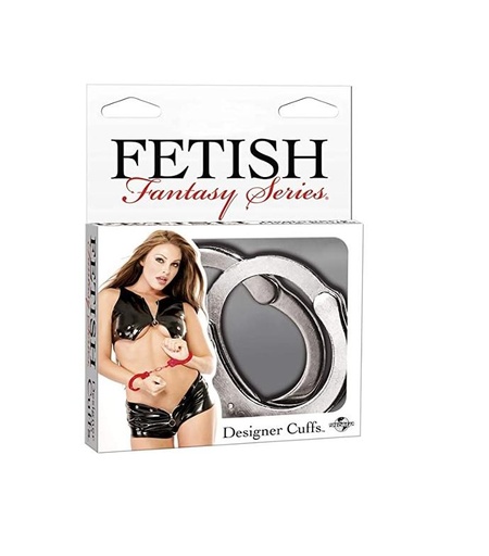 JUGUETES - FETISH FANTASY SERIES DESIGNER CUFFS SILVER