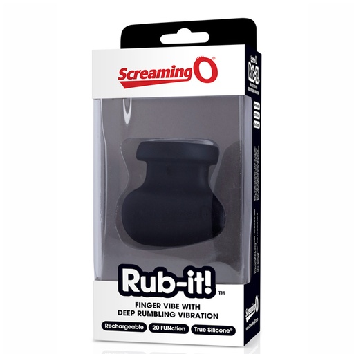 [ARI-BL-101] JUGUETES - Rub-It Finger Vibe With 20 Function Black