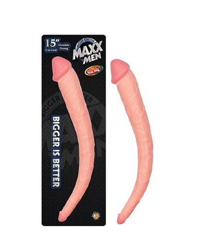 [2600] JUGUETES - MAXX MEN 15" CURVE DOUBLE DONG