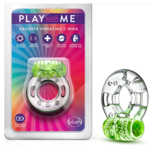 JUGUETES - PLAY WITH ME AROUSER ANILLO VIBRADOR C - VERDE
