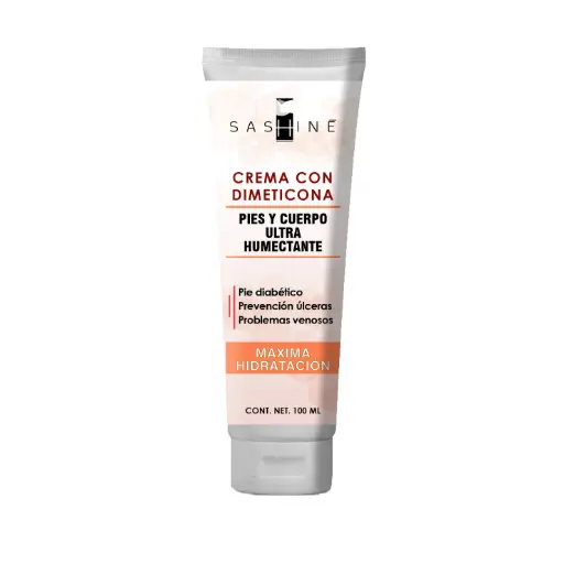 SASHINE CREMA HUMECTANTE DIMETICONA PIE DIABETICO 100ml